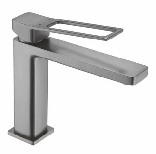 Смеситель для раковины Shevanik S6901T оружейная сталь